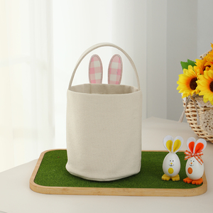 Cesti Pasquali all'Ingrosso Personalizzati con Design Coniglietto Carino, Contenitori Ecologici per Bambini e Neonati per Caccia alle Uova e Regali - Product Image 5