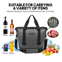 Sac isotherme personnalisé en TPU à motif léopard camouflage, 30L, grand sac de pique-nique thermique imperméable pour le camping et la randonnée