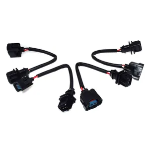 4X Brandstof Injector Conversie Jumper Harness Adapter Plug Voor Honda OBD1 Om OBD2