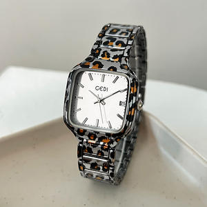Reloj de Mujer Elegante con Estilo de Leopardo, Reloj de Cuarzo con Correa de Acero de Moda - Product Image 4