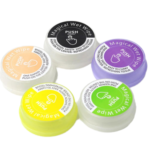 Toallitas Húmedas Comprimidas Push Magic 2023, Cápsulas de Toallitas Húmedas Desechables para una Limpieza Diaria Eficaz - Product Image 1