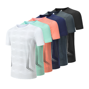 Camiseta Deportiva de Cuello Redondo para Hombre, de Secado Rápido, para Fitness y Culturismo, Ropa Deportiva de Manga Corta para Gimnasio - Product Image 6