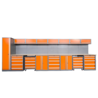 Armoires à outils modulaires robustes pour garage, en acier laminé à froid, capacité de charge de 500 kg, finition en poudre époxy, verrouillage à 3 points