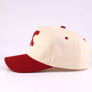 カスタムオットー5パネルメッシュトラックハット + 構造コットンツル野球帽カスタムロゴ + 2トーンカラーブロックトラック - Product Image 4