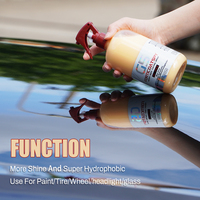 Liquide de nano-revêtement en céramique pour voiture, polymère ultra-hydrophobe pour une protection rapide de la peinture, lustre semblable à un miroir renouvelé