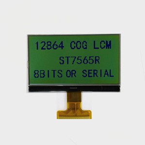 Industrial Application 128x64 <strong>Dot</strong> <strong>Matrix</strong> ST7565R COG Type LCD Module Yellow Green Transflective 8 Bits Parallel SPI Serial - Product Image 1