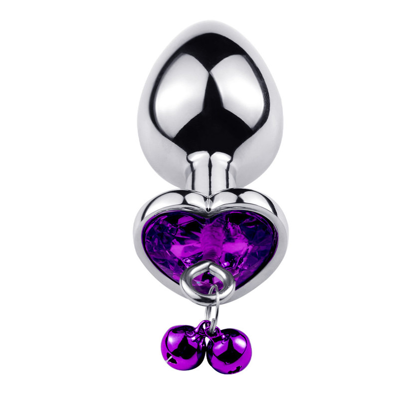 Intimate Metal Anal Plug with Crystal Jewelry - Smooth Touch