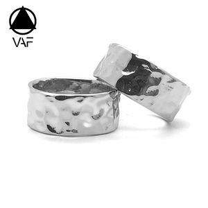 VAF Hip Hop çekiç yüzük Bagues Homme Acier Inoxydable titanyum paslanmaz çelik özel oyulmuş yüzük erkekler için - Product Image 1