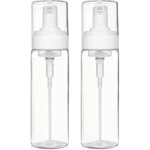 100ml 120ml 150ml <b>200ml</b> Face Cleanser Cosmetic Plastic Foam Pump <b>Bottles</b> Blue White Transparent PET Mousse Pump Sprayer - Product Image 1