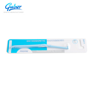 Cepillo de Dientes Ortodóntico Guber - Diseño de Haz Único de Plástico Duradero para el Cuidado Bucal Multiusos - Product Image 1
