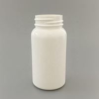 Bouteille de rangement pour pilules en plastique anti-enfants, 120 ml, cylindrique, blanche, naturelle, avec logo personnalisé, emballage de qualité alimentaire, vente en gros