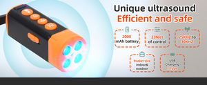 Hand-Ultraschall-Hundetrainer-Rückstößer Anti-Bellt-Training Steuergerät LED-Licht Kunststoff Haustier-Anti-Bellt-Stopp-Bellt - Product Image 3