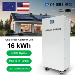 Personnalisation d'usine, batterie rechargeable 16 kWh 15 kWh, 51,2 V 48 V 280 Ah 314 Ah, pack de batteries Lifepo4, batteries au lithium-ion solaires pour la maison - Product Image 1