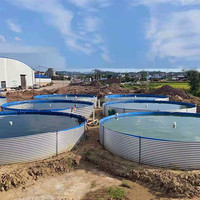 SDM usine chinoise vente en gros grandes bâches rondes en Pvc pour la culture de grumeaux biologiques tilapia RAS culture en réservoir