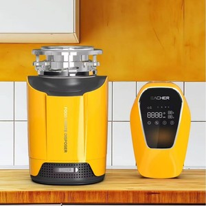 Triturador de Desechos de Alimentos Eacher, Motor de Corriente Continua de 1400W, Alimentación Continua, Máquina para Eliminar Basura del Fregadero de Cocina - Product Image 1