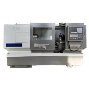 YJMT CAK50135 mesin bubut CNC, mesin bubut tempat tidur datar Horizontal CNC putaran Universal 78mm Cina untuk logam