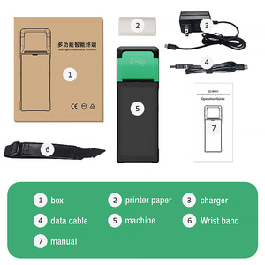 6 inch 4/6GB RAM + 128 gam PDAs với 58 mét máy in công nghiệp gồ ghề <span class=keywords><strong>PDA</strong></span> Máy quét mã vạch cầm tay POS Máy thiết bị đầu cuối thảm Android <span class=keywords><strong>PDA</strong></span> - Product Image 6