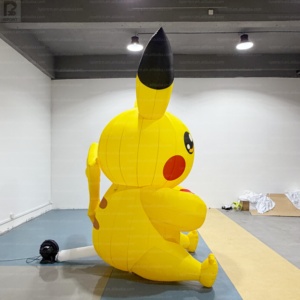 <span class=keywords><strong>Pikachu</strong></span> géant gonflable LED avec accessoire cœur, décoration de dessin animé pour fête d'enfants/événement de la Saint-Valentin/présentation en magasin/campagne de marque - Product Image 5