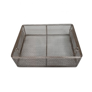 Bandeja de Autoclave Médica, Cesta de Esterilización de Malla de Acero Inoxidable, Instrumentos Quirúrgicos Metálicos Duraderos, Portátil para Cocina - Product Image 3