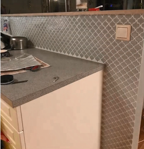 קיר קליפה אריחי Backsplash מטבח אמבטיה עיצוב הבית Pu עמיד למים טפט דביק מדבקה - Product Image 6