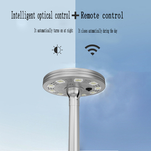 Lampe solaire de jardin UFO 60W RGBW écologique IP65, éclairage LED extérieur intelligent avec batterie lithium-ion et angle de faisceau de 360° - Product Image 2