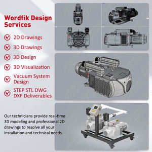 Bomba de vacío de desplazamiento de flujo grande Wordfik PLWX1000 71.6m ³/h (20L/s) <span class=keywords><strong>1Pa</strong></span> Certificado sin aceite para fabricación de semiconductores - Product Image 6