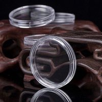 100 pièces de capsules rondes pour pièces de monnaie de 21 mm, boîte en plastique, alignées en cercle, protecteurs de pièces de monnaie, capsules Moeda, boîte de rangement pour pièces de monnaie de 50 cents JFK