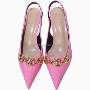 Zapatos de Tacón Alto de Diseño para Mujer, Elegantes, con Tacón Grueso, Cómodos, Ligeros, de Verano, con Parte Superior de Charol - Product Image 6