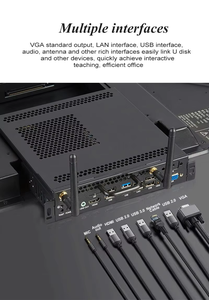 หน้าจอสัมผัสอัจฉริยะแบบอินฟราเรด 20 จุด ขนาด 75 นิ้ว ความละเอียด 4K UHD พร้อมกระจกกันแสงสะท้อน สำหรับห้องเรียนและการประชุม - Product Image 3