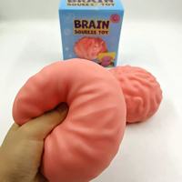Jouets Squishy Cerveaux d'Halloween en Gros, Jouets Anti-Stress à Presser, Squishies Géants de 14 cm, Cadeaux Amusants d'Halloween, Cerveaux Squishy