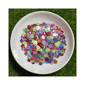 Cute 4mm Round Sequins Glitter Christmas Decoration Spangle For Dress Decoration Nail Accessory