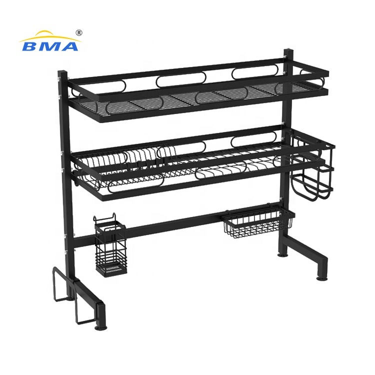 Adjustable Metal Dish Drying Rack Kitchen