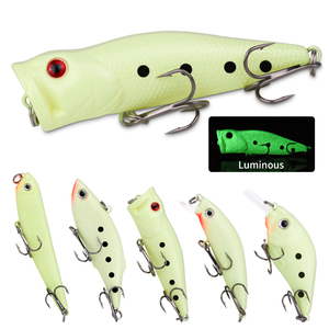 Kit de leurres durs et souples 22 pièces/ensemble : grenouille, popper, minnow, crayon, VIB, lumineux, avec hameçons durables et action réaliste – Idéal - Product Image 3