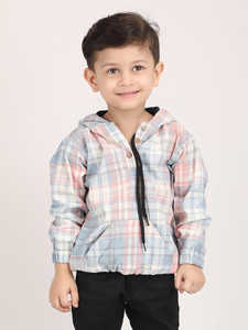 Chaqueta con Capucha a Cuadros Pastel para Niños con Cierre Frontal y Pantalones Negros, Conjunto Casual y Ligero para Niños Pequeños - Product Image 6