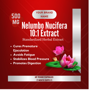 Nelumbo Nucifera Feuille de Lotus en Capsules Bio Extrait de Plante Soutien Naturel à Base de Système Nerveux Sain Direct Inde Privé - Product Image 2