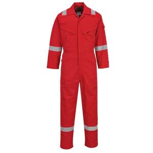 Portwest-FR28RERXL เปลวไฟทนน้ำหนักเบา280กรัมสีแดงป้องกันไฟฟ้าสถิตย์ Coverall-EAN 5036108213306 Flame resistant Workwear - Product Image 1