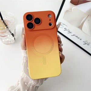 เคสโทรศัพท์มือถือแบบไร้สายแม่เหล็ก TPU ซิลิโคนสีไล่ระดับสุดหรู ขายดีอันดับต้นๆ สำหรับ iPhone 11 12 13 14 15 16 17 Pro Max - Product Image 5