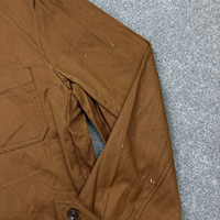 Veste de travail pour homme avec logo personnalisé, style vintage français, en coton bleu, veste de travail décontractée, veste de travail brodée