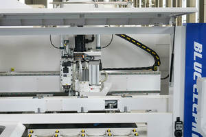 Línea de Producción de Alta Eficiencia Blue Elephant ET7 con Unidad CNC para Ranurado y Perforación de Paneles de Puertas de Gabinetes para Muebles de Panel - Product Image 5