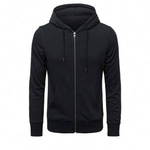 เสื้อฮู้ดซิปผ้าฝ้ายแท้พิมพ์โลโก้ตามสั่งสำหรับงานโปรโมทแบรนด์ - Product Image 1