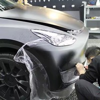 Film de protection de peinture automobile en TPU mat transparent, rouleau de 99 % résistant aux UV, anti-rayures, auto-réparateur, hydrophobe, épaisseur 7,5 mil