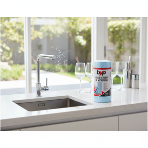 Rouleau de chiffon microfibre Byp super absorbant pour le nettoyage des vitres de cuisine - Product Image 3