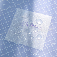 Autocollant Transparent personnalisé pour feutres, étiquette auto-collante, transparente, en PET, tampon blanc, papeterie fournitures scolaires, 1*50 feuilles
