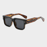 Lunettes de soleil tendance de luxe de haute qualité nouveau design cadre PC de lunettes CP temple lunettes de soleil personnalisées unisexes