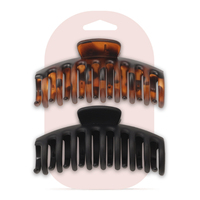 Pince à cheveux grande taille en PC dépoli style européen et américain pour femme - Pince griffe et pince requin pour chignon - Accessoires capillaires