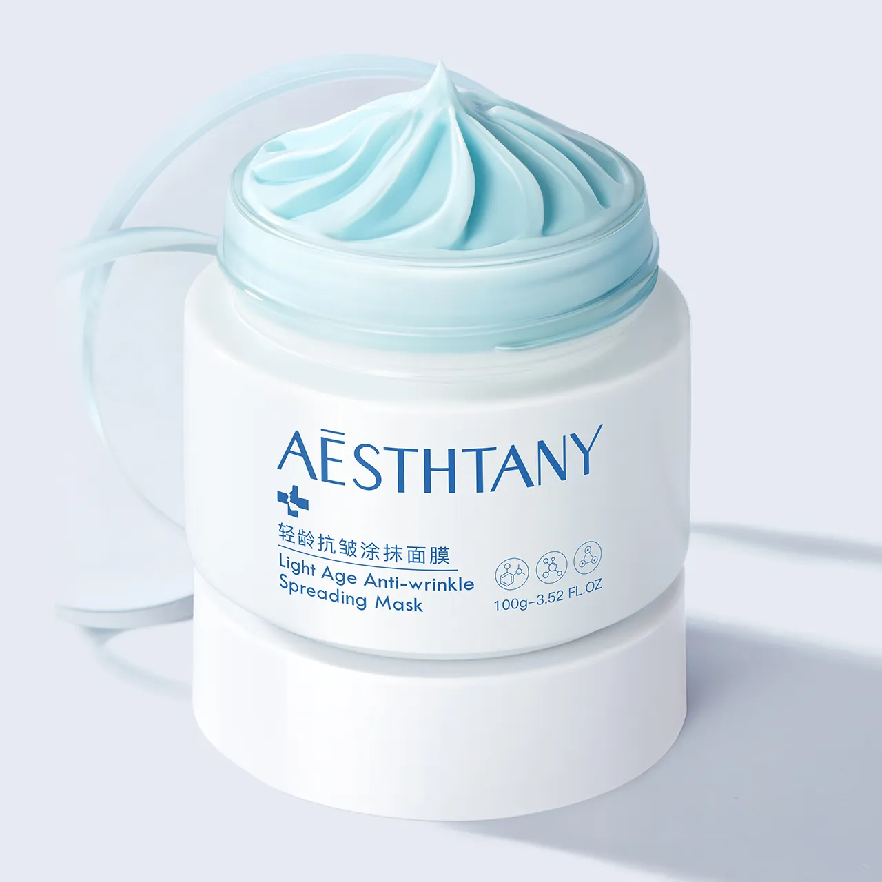 AESTHTANY Beauty Product Organic Pore Shrinking Clay Mask Face Mask Light Anti-wrinkle Mud Clay Facial Mask