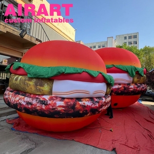 Hamburger gonflable géant <span class=keywords><strong>de</strong></span> 3,4 m <span class=keywords><strong>de</strong></span> haut avec logo imprimé gratuit, modèle alimentaire gonflable pour les restaurants <span class=keywords><strong>de</strong></span> restauration rapide - Product Image 5