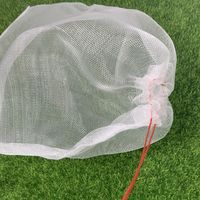 200 stuks nylon garen fruitbeschermingszakjes met trekkoord, eenvoudig te monteren, wit, 6 x 8 inch