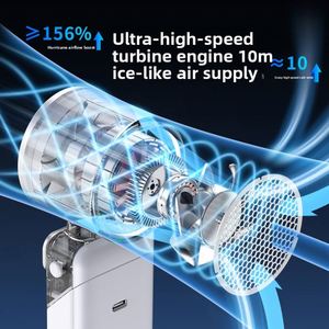 2026 New Model ABS Handheld <b>Fan</b> Ice Compress Cooling Adjustable Wind Speed Compact Portable <b>Neck</b>-Hanging USB Perfect Gift for - Product Image 3