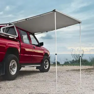 ที่กําหนดเอง Off Road SUV 4wd 2.5x3m Camping กันสาดRetractable Campingบนหลังคารถหลังคาด้านข้างกันสาดสําหรับCampingกลางแจ้งท่องเที่ยว